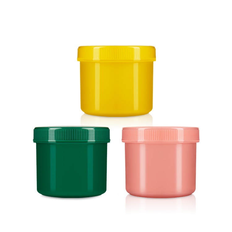 Colorful Storage Plastic Jars 200gr-1L PP Recyclable