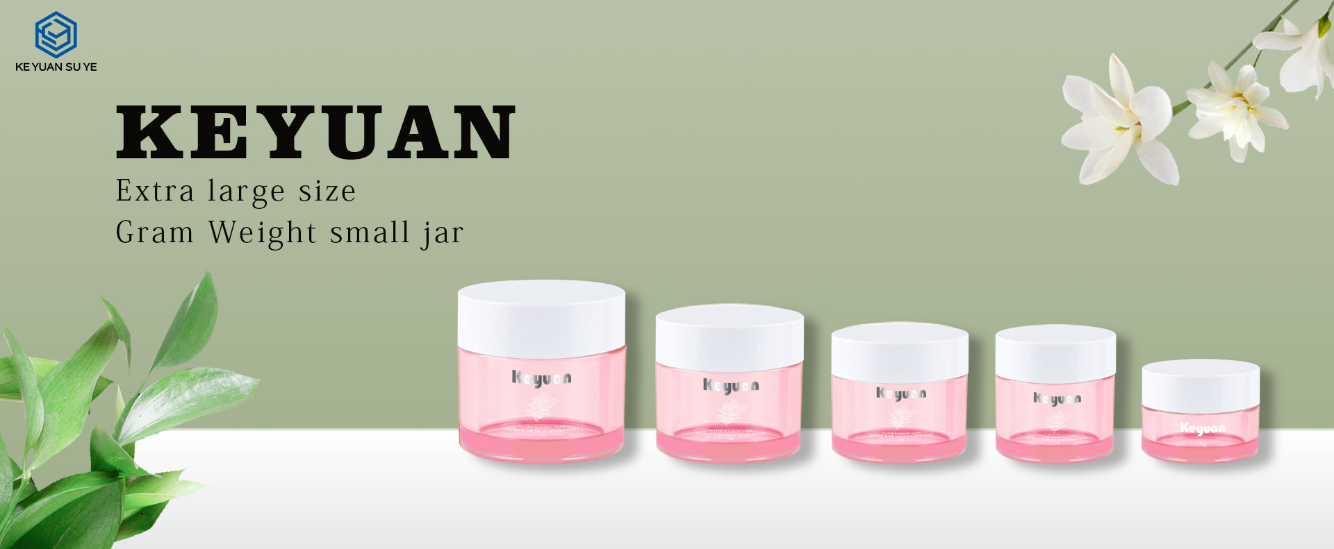 KY 052-4PJ Pink Small Capacity Plastic Cream Jars 5ml 10ml 15ml 20ml 30ml Cosmetic Skincare Containers Empty Face Cream Jars