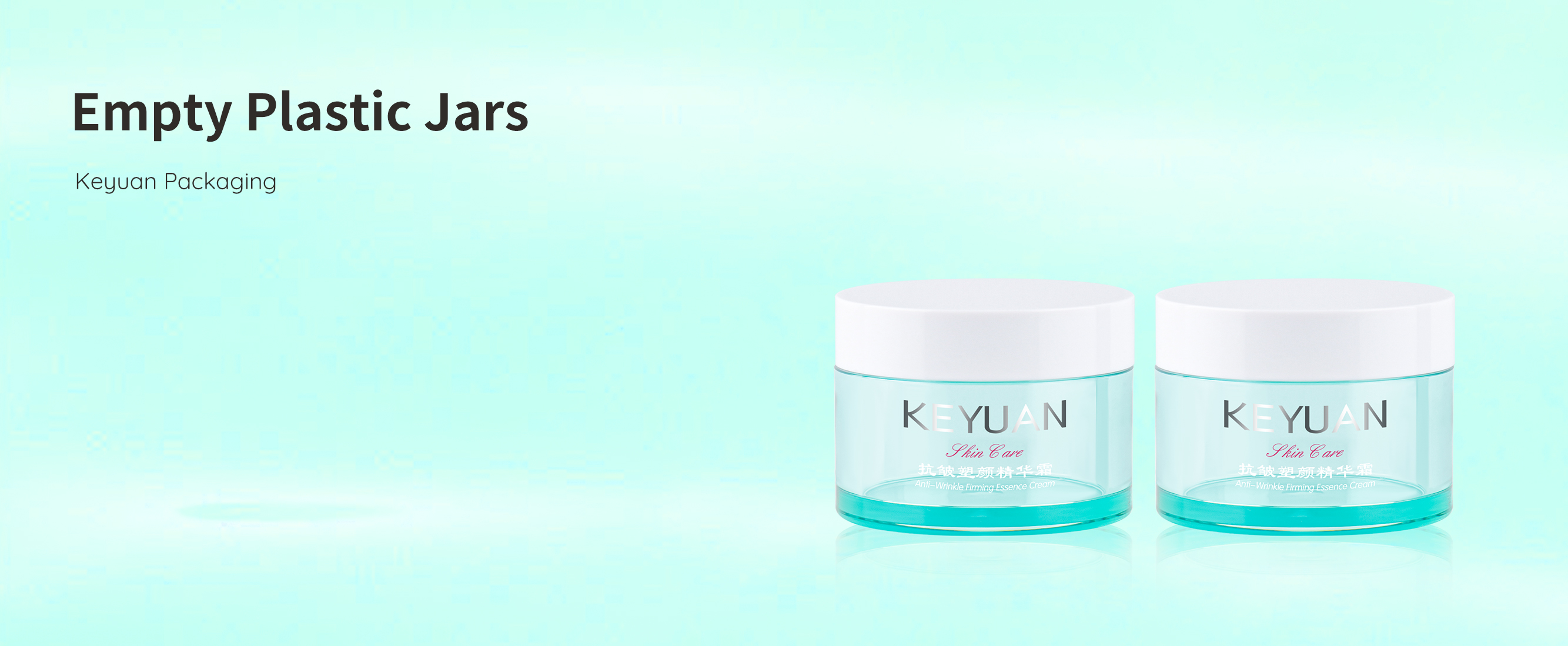 KY059 3PJ The Factory Directly Sells High Quality Cosmetics 50g PET Blue Plastic Face Cream Jars