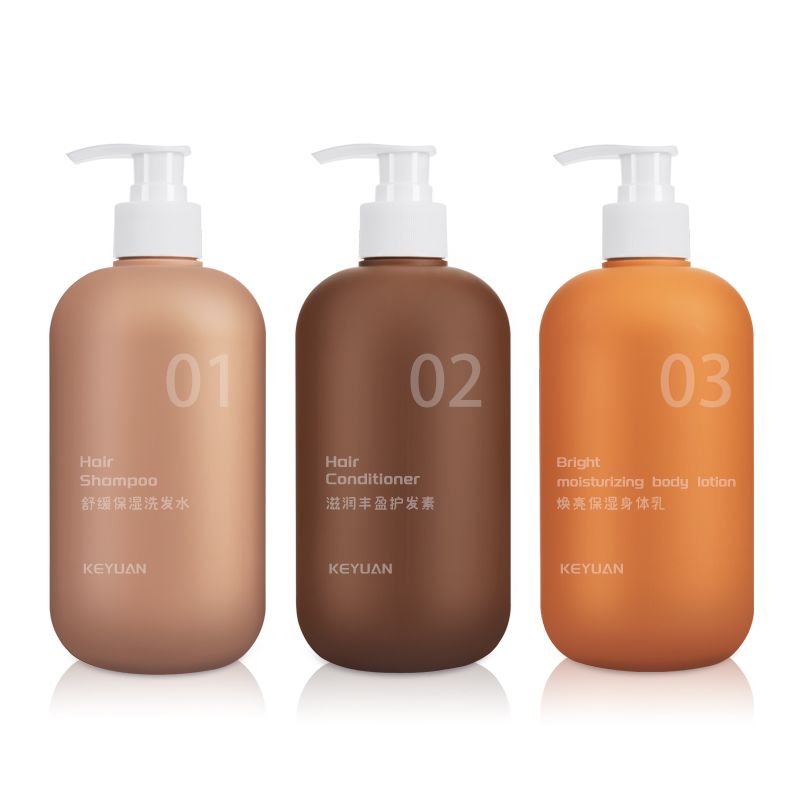 500ml HDPE Plastic Body Lotion Bottle with Soft Touch Effect