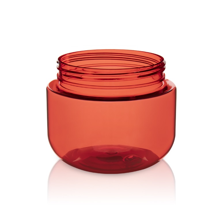 KY035 Jar Yellow Red Plastic Jar 250ml PET