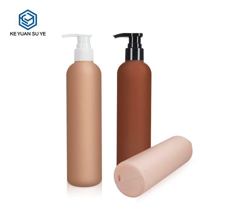 KY085 250ml HDPE Plastic Shampoo Body Lotion Bottle with Soft Touch Effect