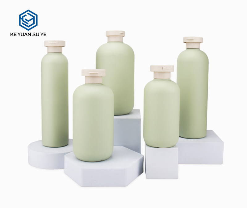 KY111 Green Series HDPE Plastic Body Lotion Bottle with Soft Touch Effect