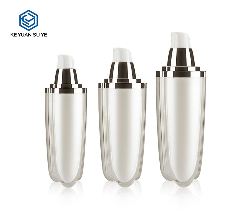 KY001AB Luxury Acrylic Bottles Milk Lotion Liquid Bottles with Unique Shape 30-120ml