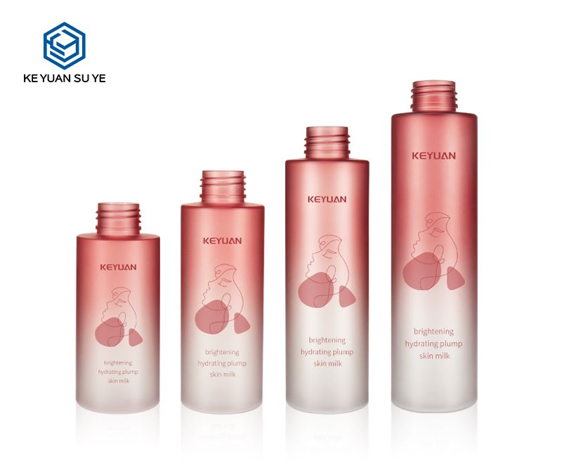 KY011 Luxury Cosmetic Beauty Water Skin Care PET Plastic Bottle Gradual Red Series UV Toner