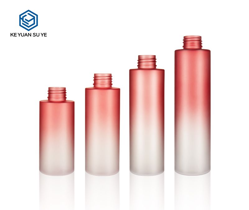 KY011 Luxury Cosmetic Beauty Water Skin Care PET Plastic Bottle Gradual Red Series UV Toner