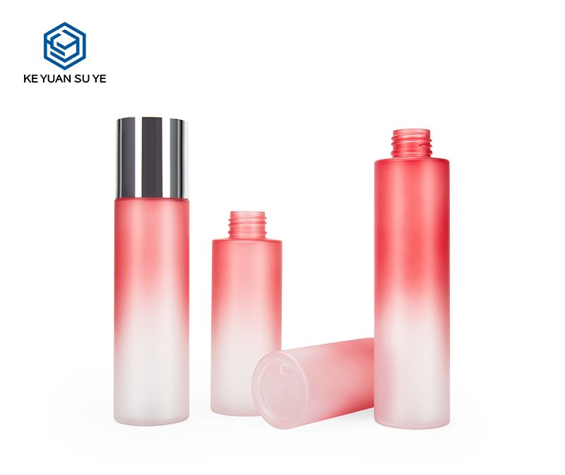 KY011 Luxury Cosmetic Beauty Water Skin Care PET Plastic Bottle Gradual Red Series UV Toner