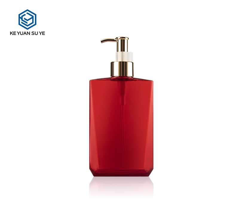 KY012 Luxury Household Shower Gel Hotel Cleanser Hand Wash Plastic Bottles PETG UV Gold