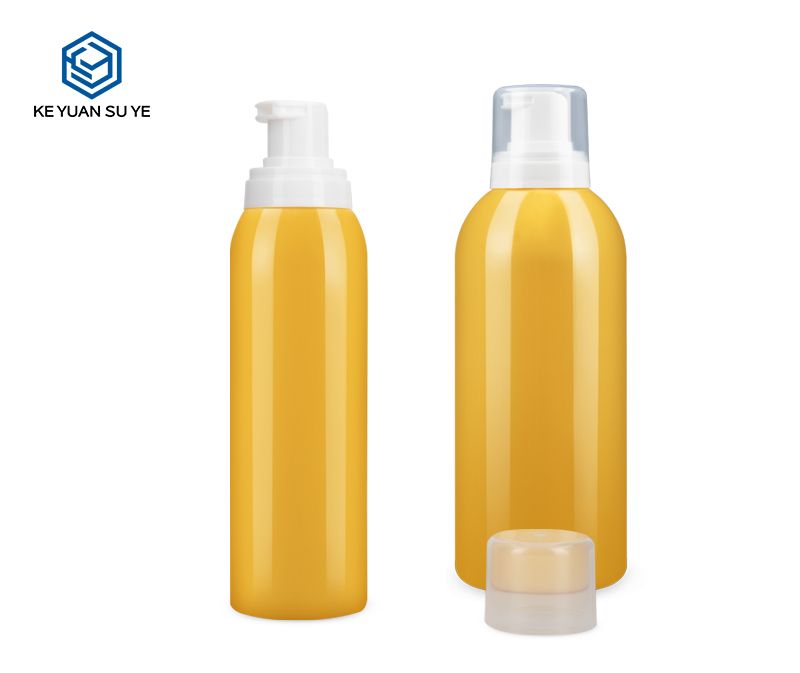 KY047 Mousse Sunscreen Spray Bottles 150ml 400ml PET Plastic Bottles