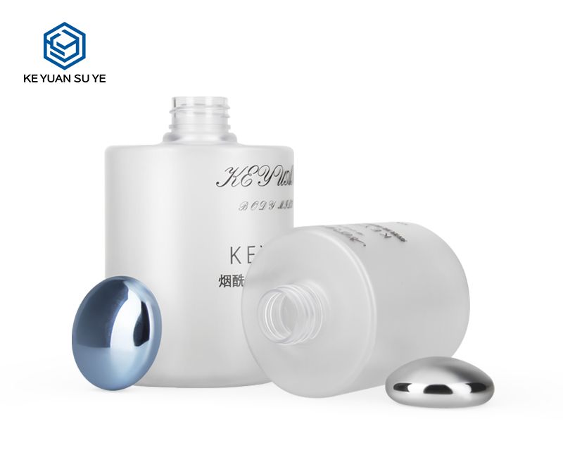 KY052 Moisturizing Relieve Lotion Cosmetic PET Plastic Bottle with Matte Finishing and UV Lids