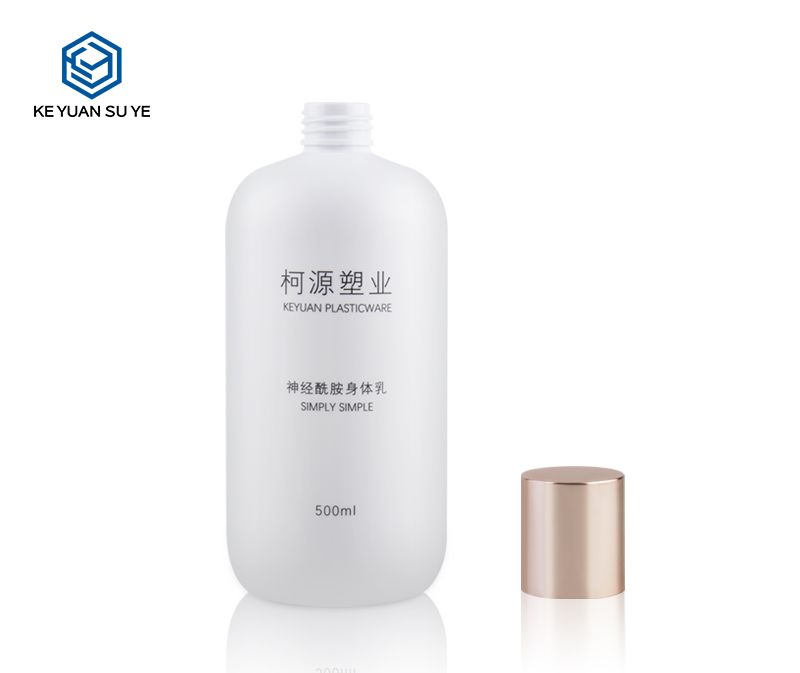 KY067 Family Shower Gel Body Wash Plastic Bottles 500ml PET Bottles with UV Effect Lids Special Pump
