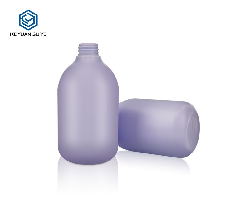 KY116 Romantic Shower Gel Purple HDPE Plastic Body Lotion Cosmetics Bottle 500ml Romance