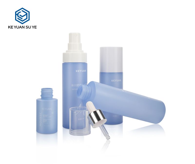 KY123 Natural Glacial Smooth Hydrating Essence Cosmetics Bottles Plastic Mist Spray  Toner and 30ml Essential Dropper