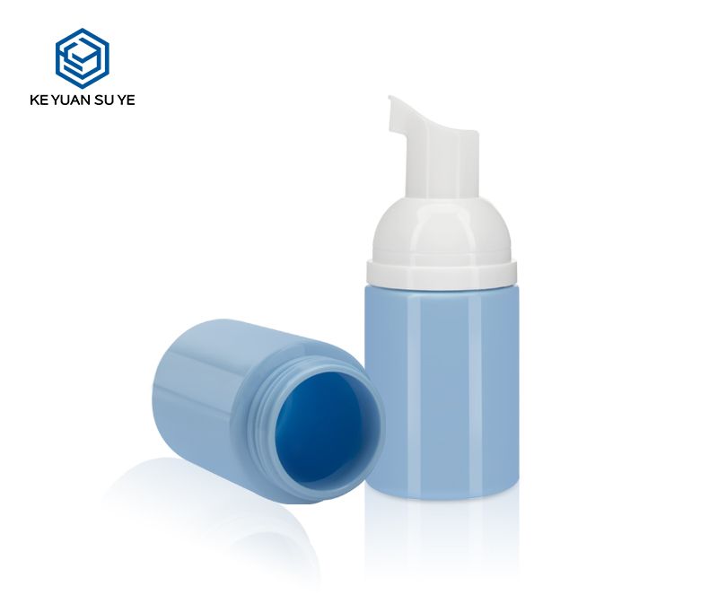 KY126 Mini Foaming Face Cleanser Plastic Bottles 30ml 1oz PET with Foam Pumps