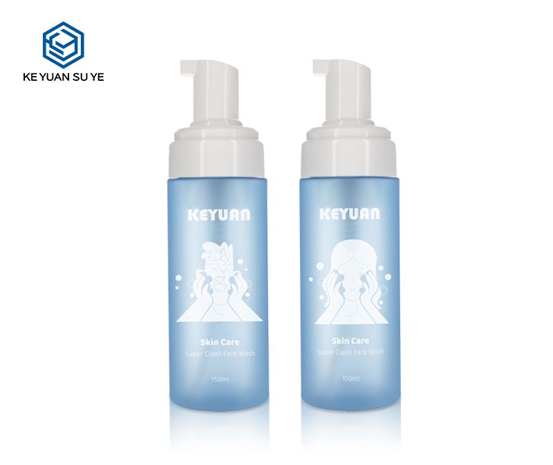 KY151 Super Clean Face Wash Foam Pump Skin Care Plastic Bottles 150ml 5fl.oz. PET