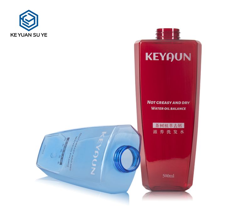 KY188 New Design 500ml Empty Plastic Pink Color Shampoo Bottle and Conditioner Bottle with Lotion Pump