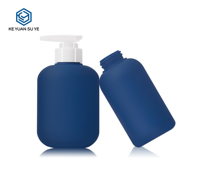 KY200-1 High Quality 300ml HDPE Plastic Shampoo Bottle Shower Gel Bottle with Pump
