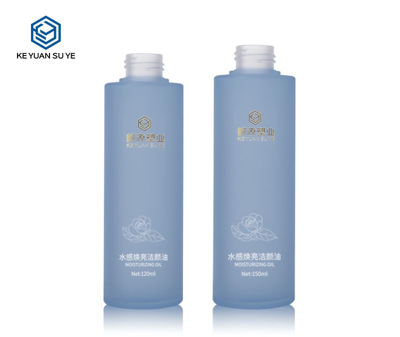 KY201-4 120ml 150ml PETG Plastic Round Cylinder Shapes Cosmetic Hair Essential Oil Makeup Remover Shampoo Bottle