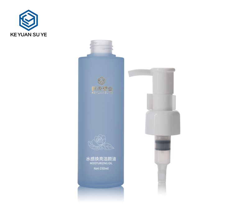 KY201-4 120ml 150ml PETG Plastic Round Cylinder Shapes Cosmetic Hair Essential Oil Makeup Remover Shampoo Bottle