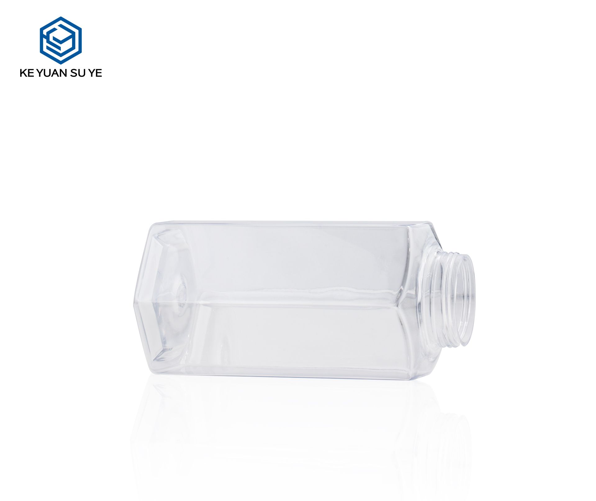 KY240 Empty 650ml Transparent Plastic Shampoo Bottle with Pump