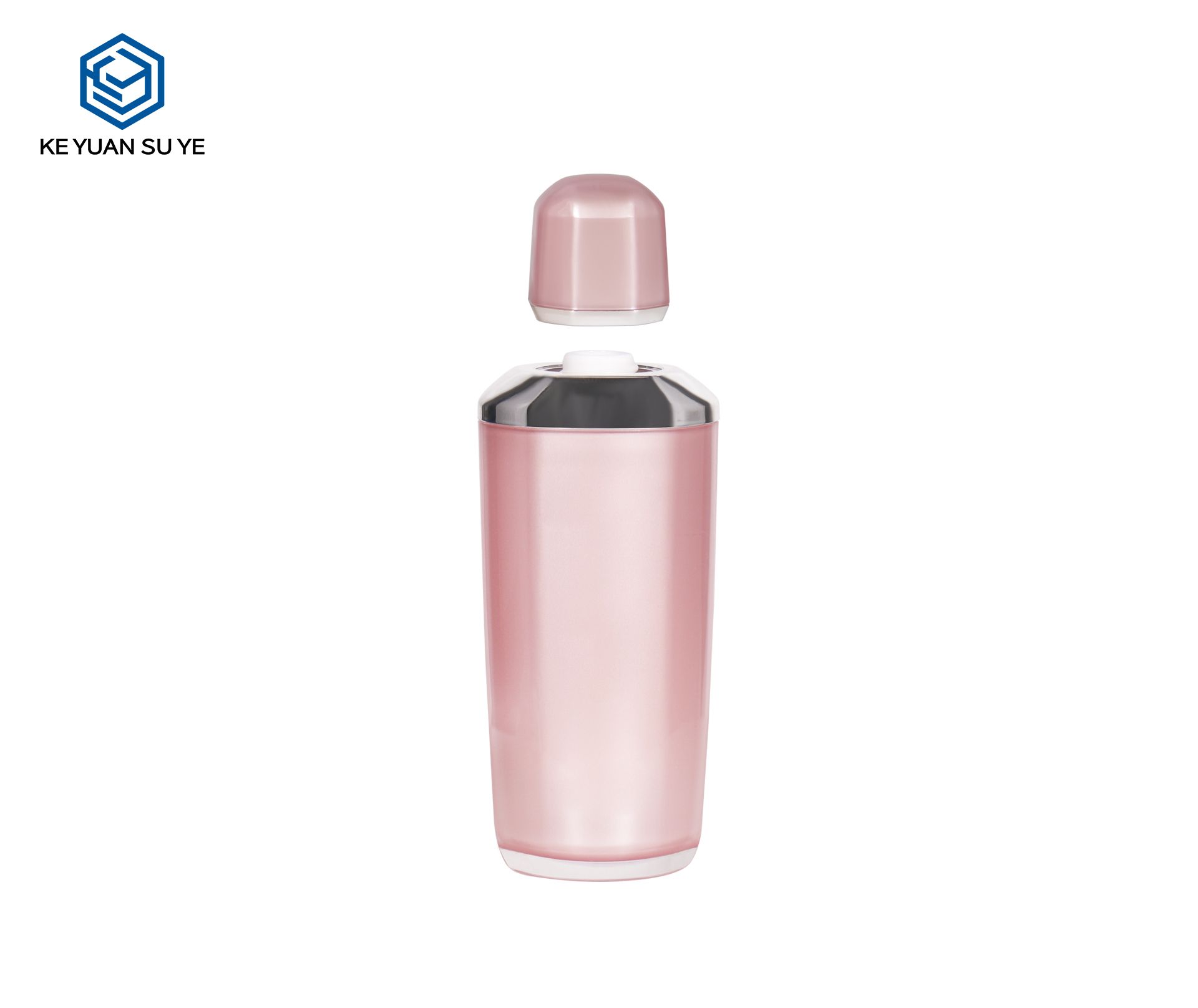 KY245 Custom Deluxe Pink Acrylic Lotion Bottle 20g 30g 50g Cream Jar