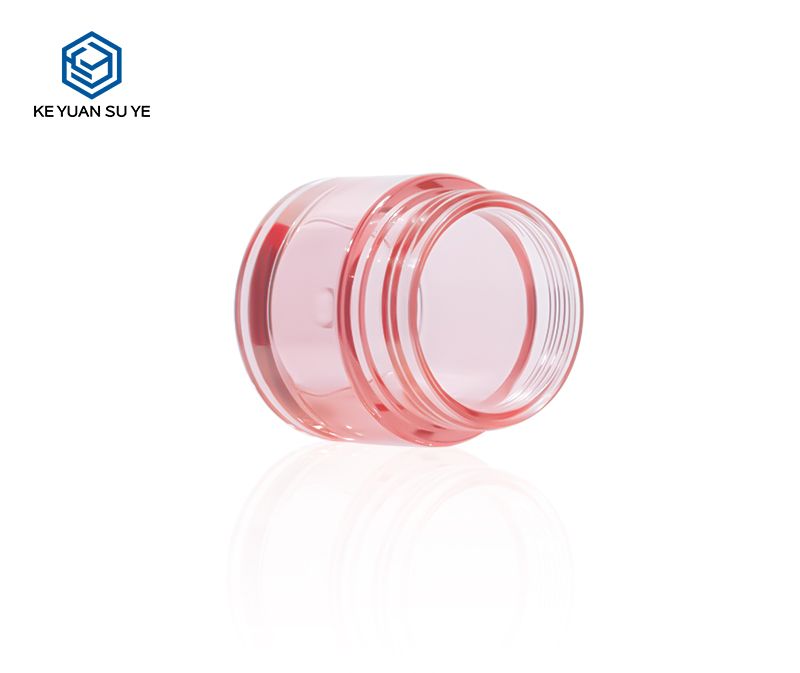 KY 052 4PJ Pink Small Capacity Plastic Cream Jars 5ml 10ml 15ml 20ml 30ml Cosmetic Skincare Containers Empty Face Cream Jars