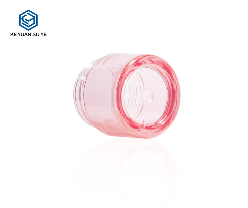 KY 052 4PJ Pink Small Capacity Plastic Cream Jars 5ml 10ml 15ml 20ml 30ml Cosmetic Skincare Containers Empty Face Cream Jars