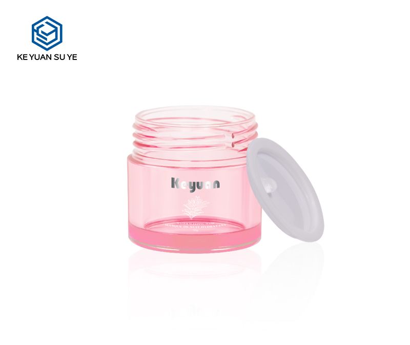 KY 052 4PJ Pink Small Capacity Plastic Cream Jars 5ml 10ml 15ml 20ml 30ml Cosmetic Skincare Containers Empty Face Cream Jars