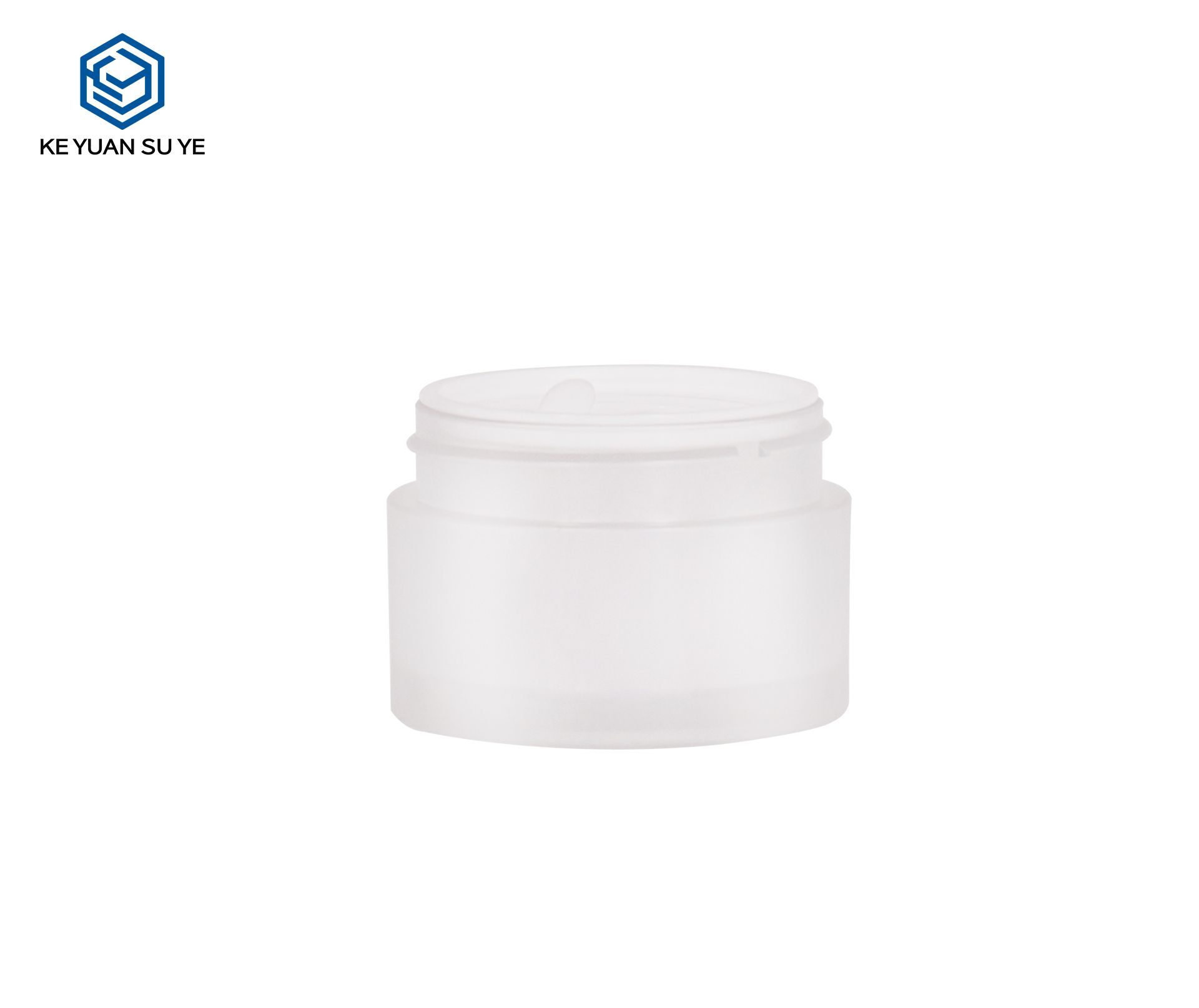 KY052 6PJ Small Capacity Plastic Frosted Face Cream Jar Cosmetics Skin Care Container Empty Face Cream Jar with Grey Lid