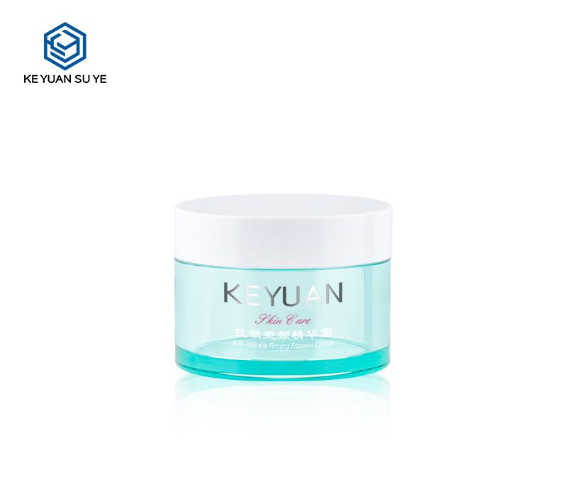 KY059 3PJ The Factory Directly Sells High Quality Cosmetics 50g PET Blue Plastic Face Cream Jars