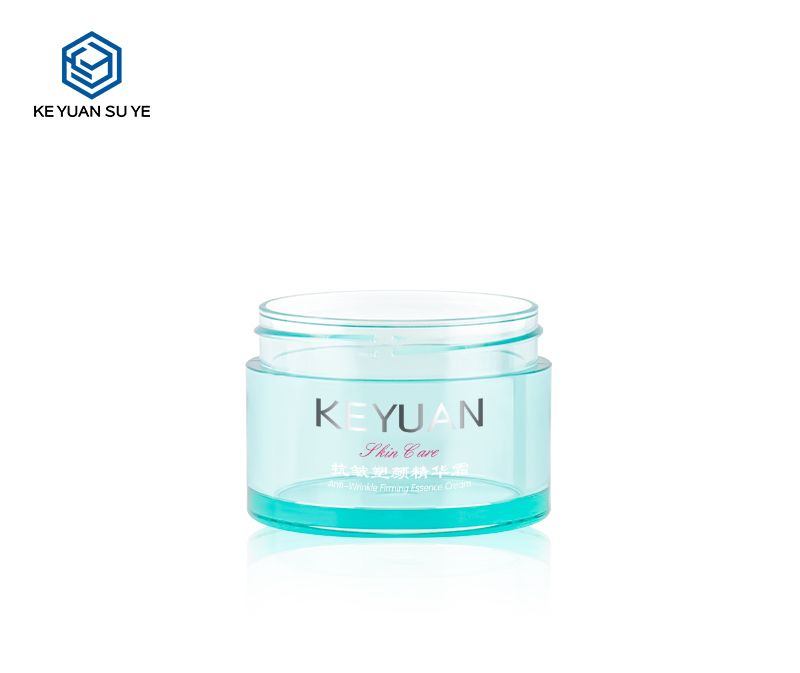 KY059 3PJ The Factory Directly Sells High Quality Cosmetics 50g PET Blue Plastic Face Cream Jars