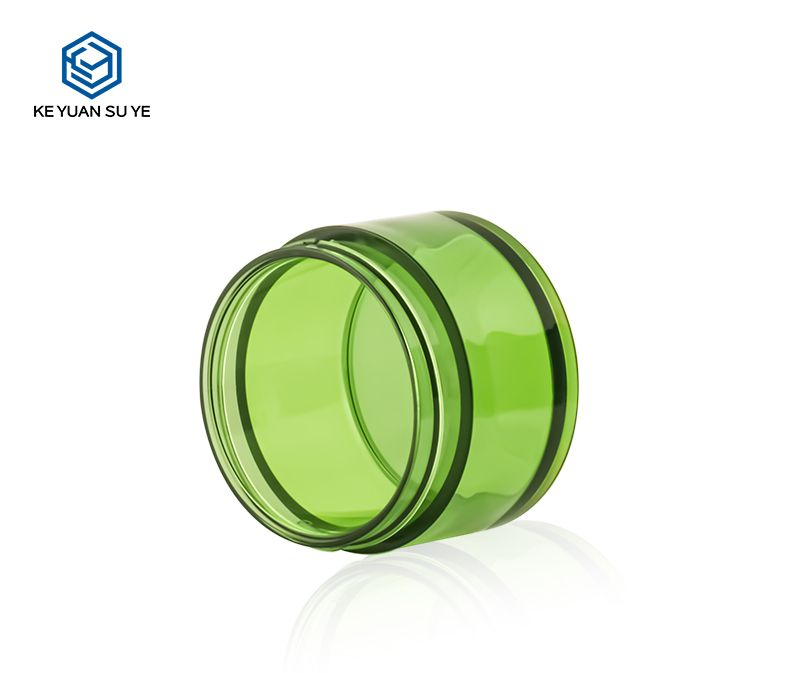 KY059 4PJ The Factory Directly Sells High Quality Cosmetics 50g PET Green Plastic Face Cream Jars