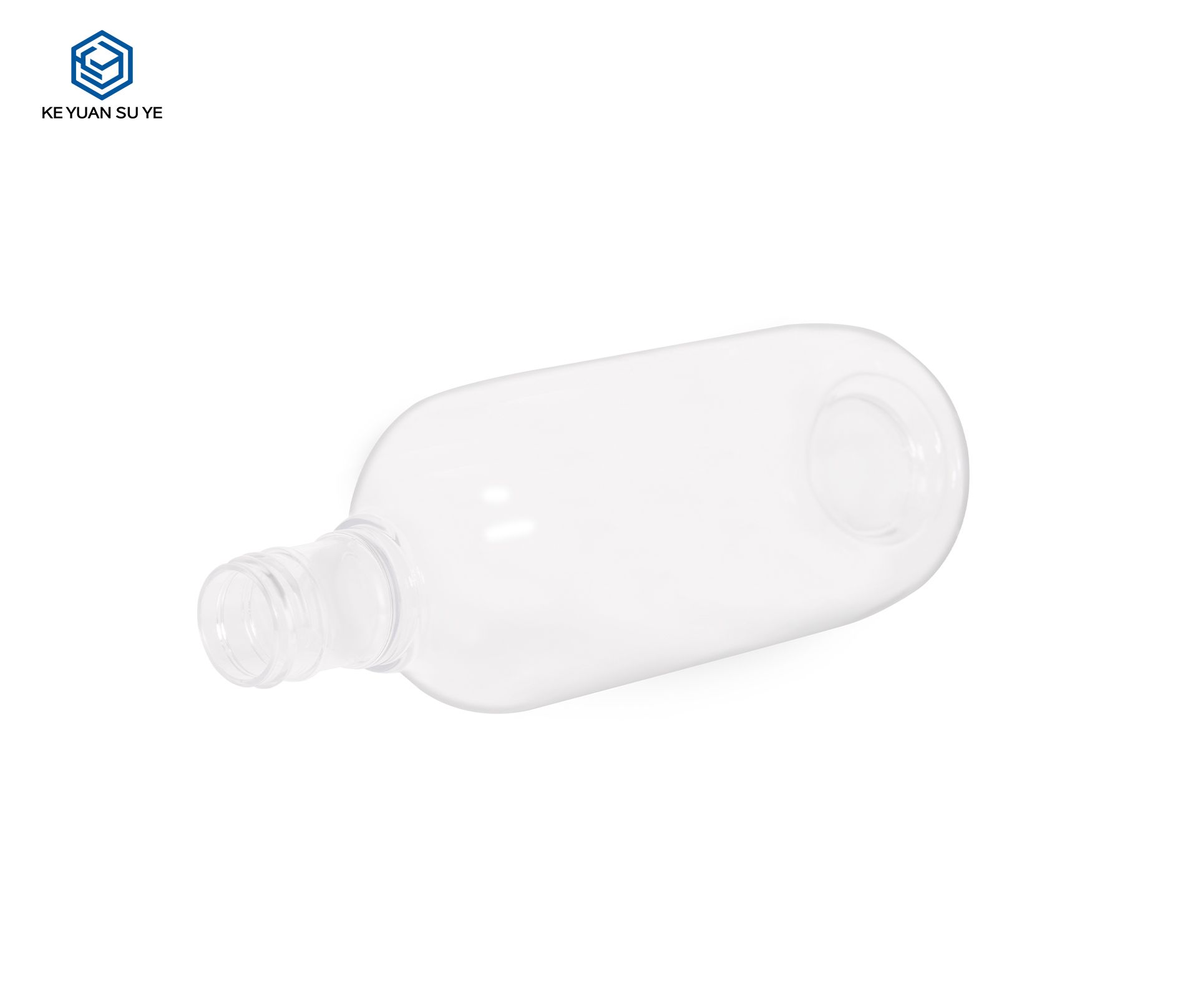 KY260 Wholesale 500ml Empty Clear PET Plastic Packaging Mouthwash Bottle