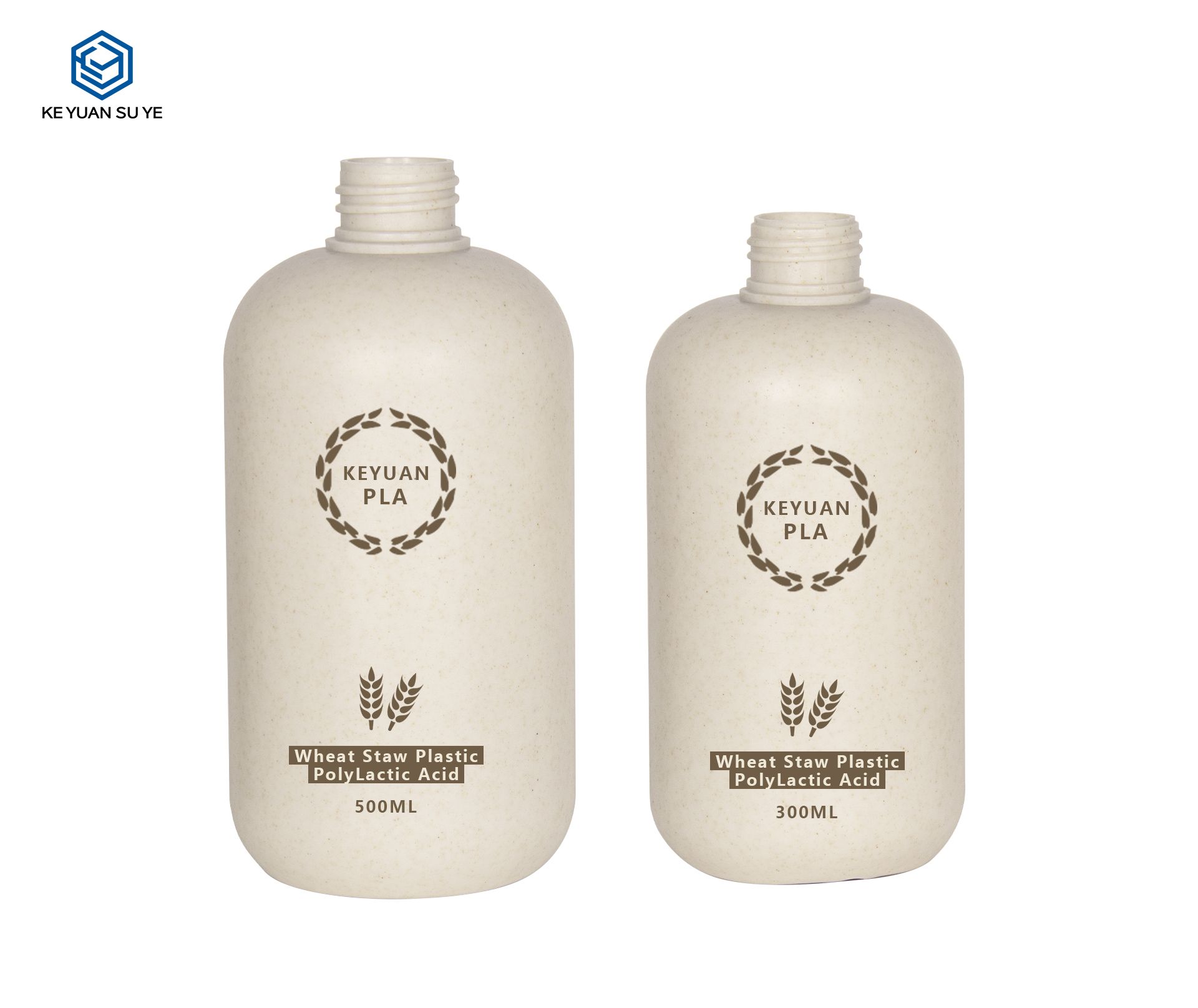 KY264 1 Hot Sell Environmentally Friendly Degradable Plastic Bottle 300ml 500ml Shower Gel Bottle with Lotion Pump