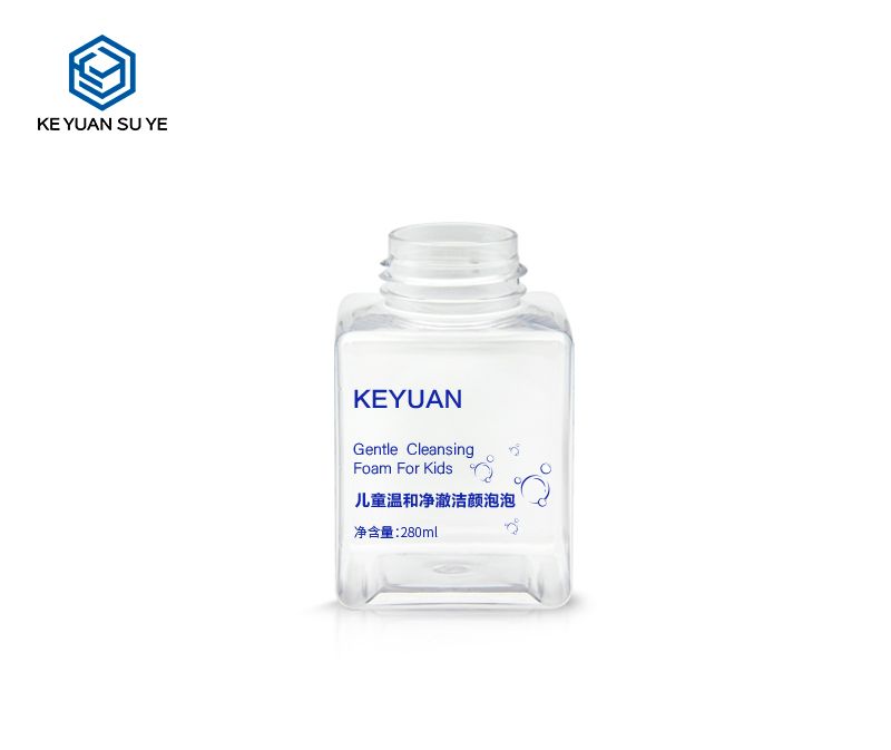 KY266 280ml PET Children's Mousse Face Wash Foam Bottle Hand Sanitizer Press Foam Pump Bottle