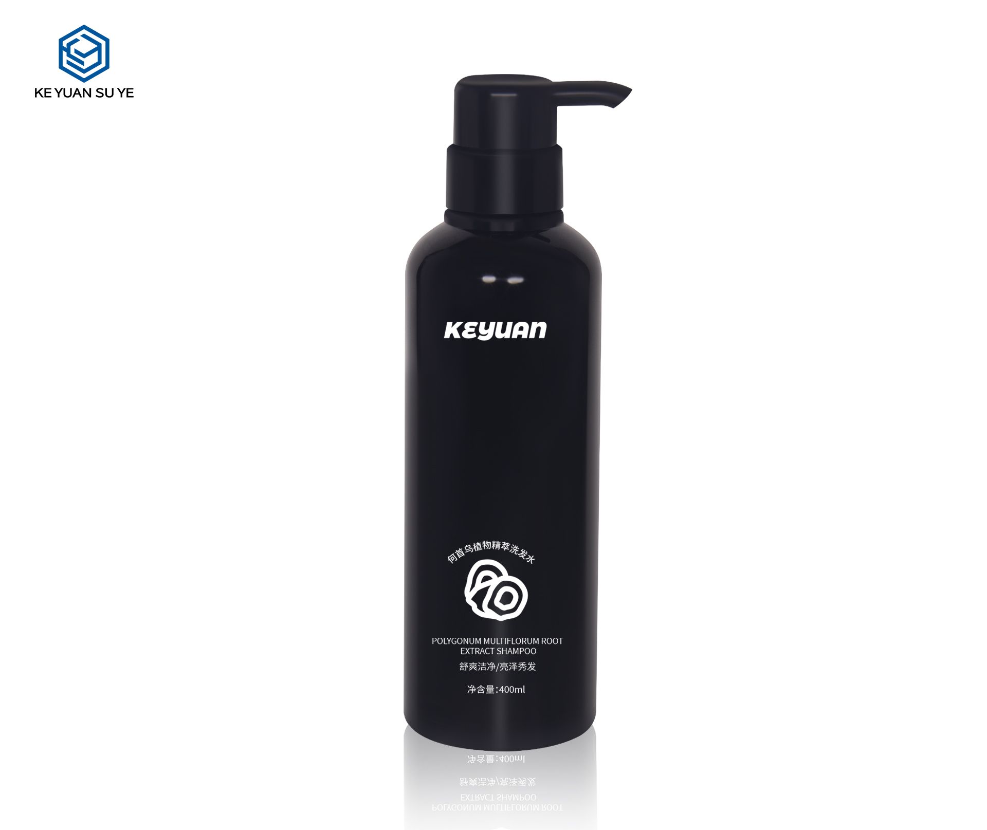 KY267 Factory Direct Sales 400ml PET Black Lotion Pump Bottles for Shampoo and Body Wash Packaging