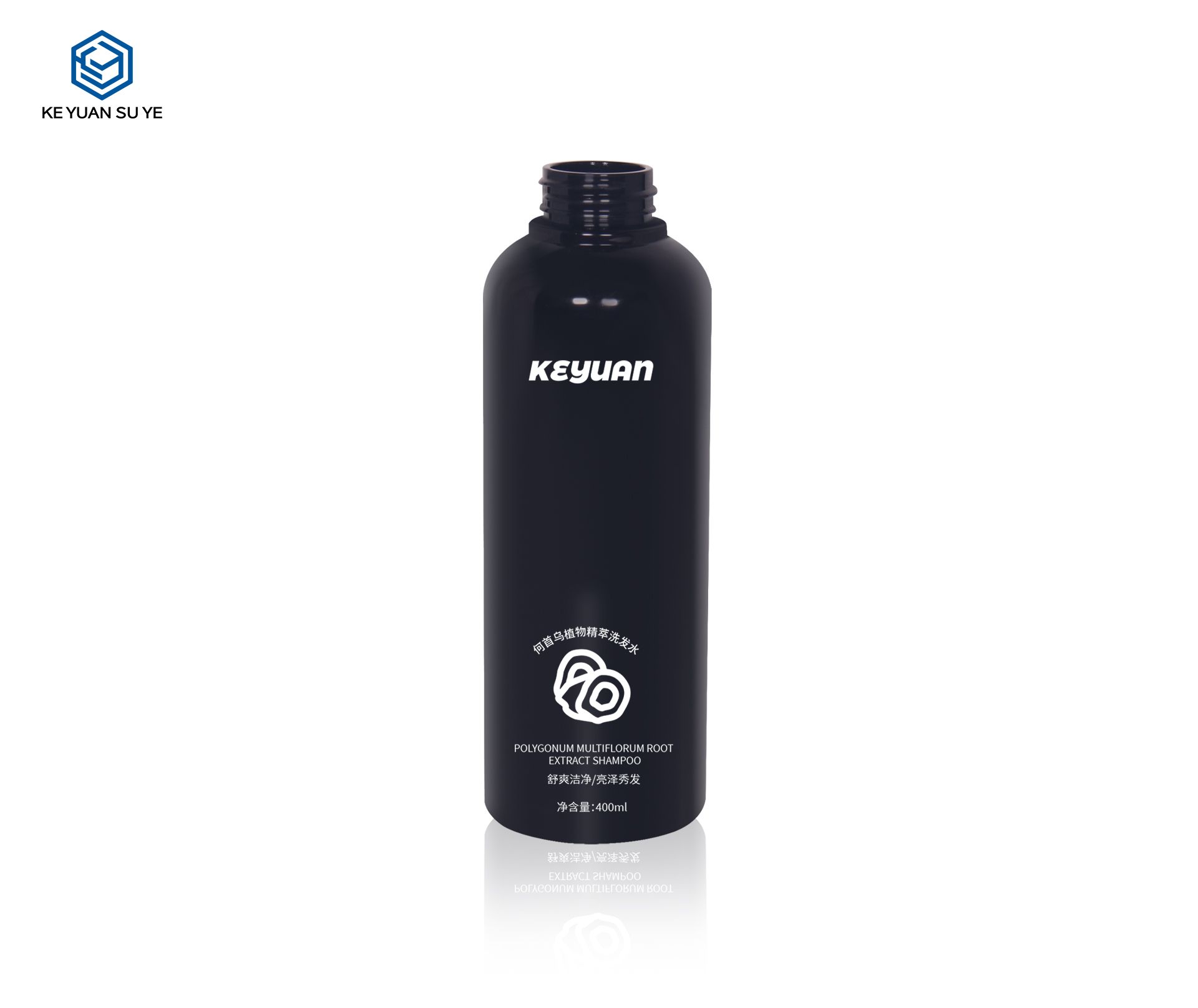 KY267 Factory Direct Sales 400ml PET Black Lotion Pump Bottles for Shampoo and Body Wash Packaging