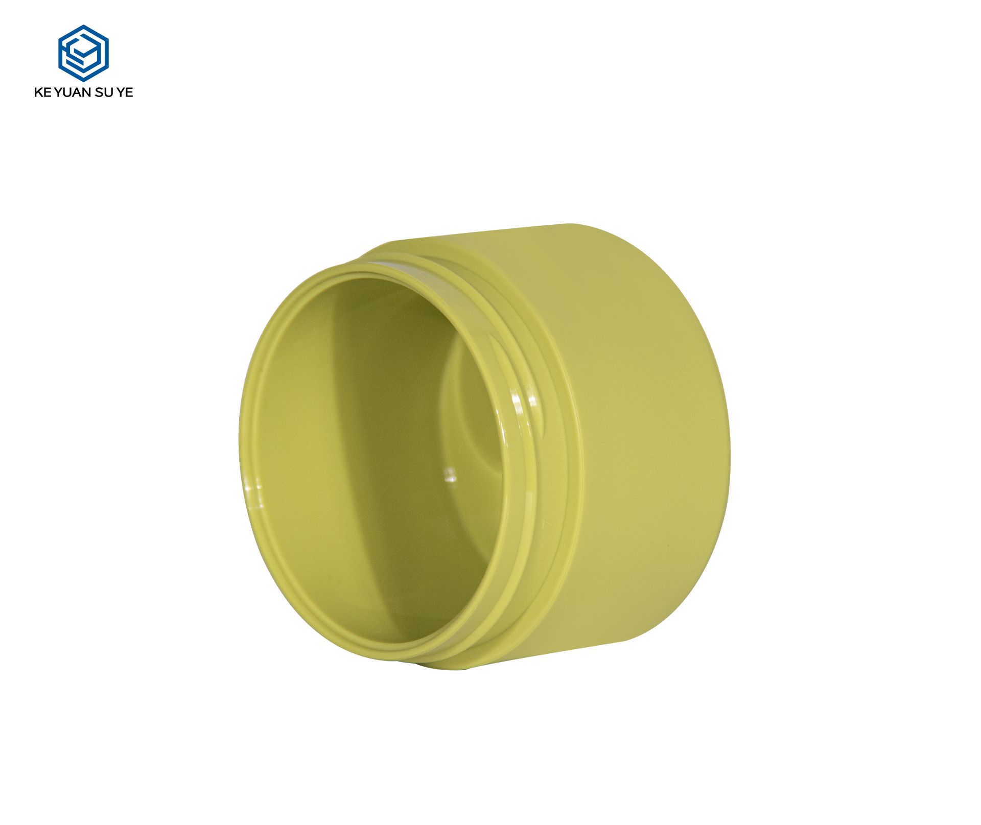 KY067PJ The Factory Directly Sells High Quality Cosmetics 50g PET Yellow Matte Frosting Plastic Face Cream Jars