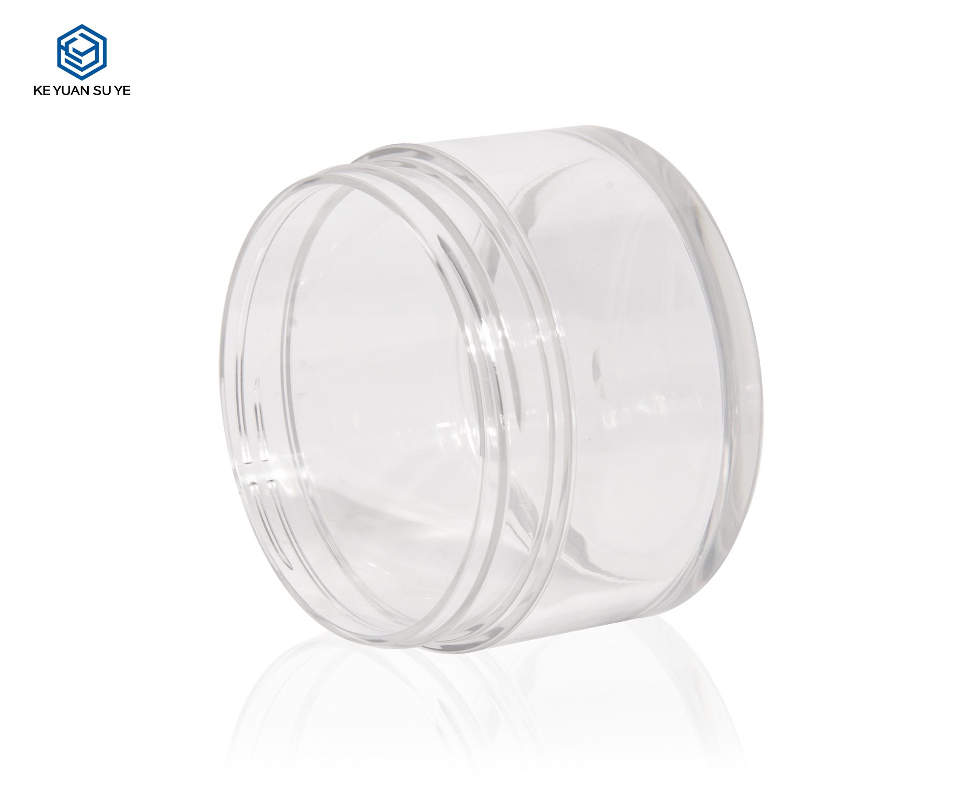 KY073PJ Wholesale 100g Cosmetics Skin Care PET Transparent Face Cream Jar