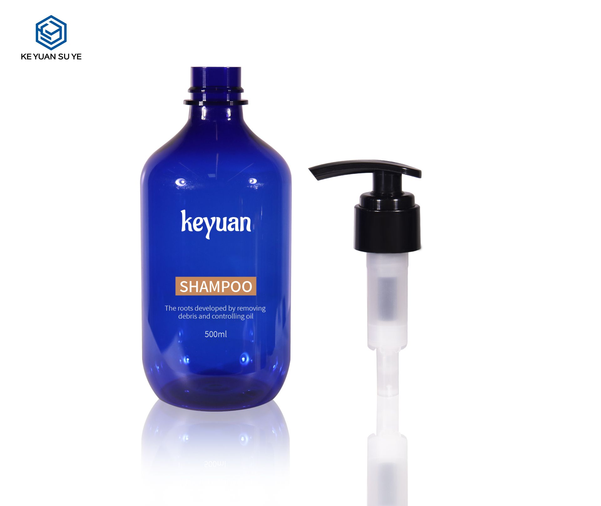 KY276 100% Recycled Plastic Cosmetics PCR Plastic Bottles for Shampoo and Body Wash Packaging