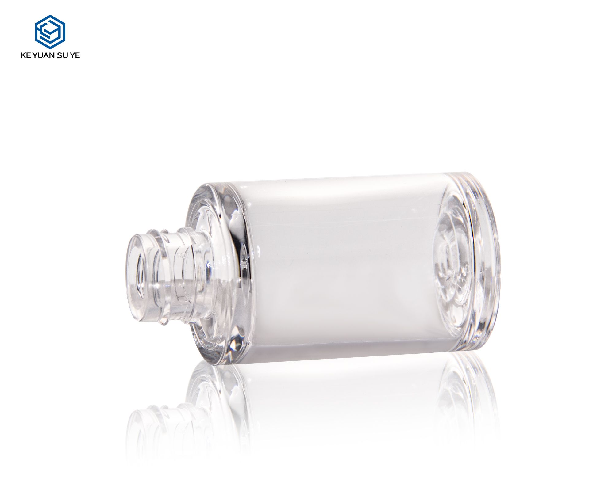 KY273 Essential Oil Skin Care Serum Cosmetic Packaging Transparent Round Plastic Dropper Bottle